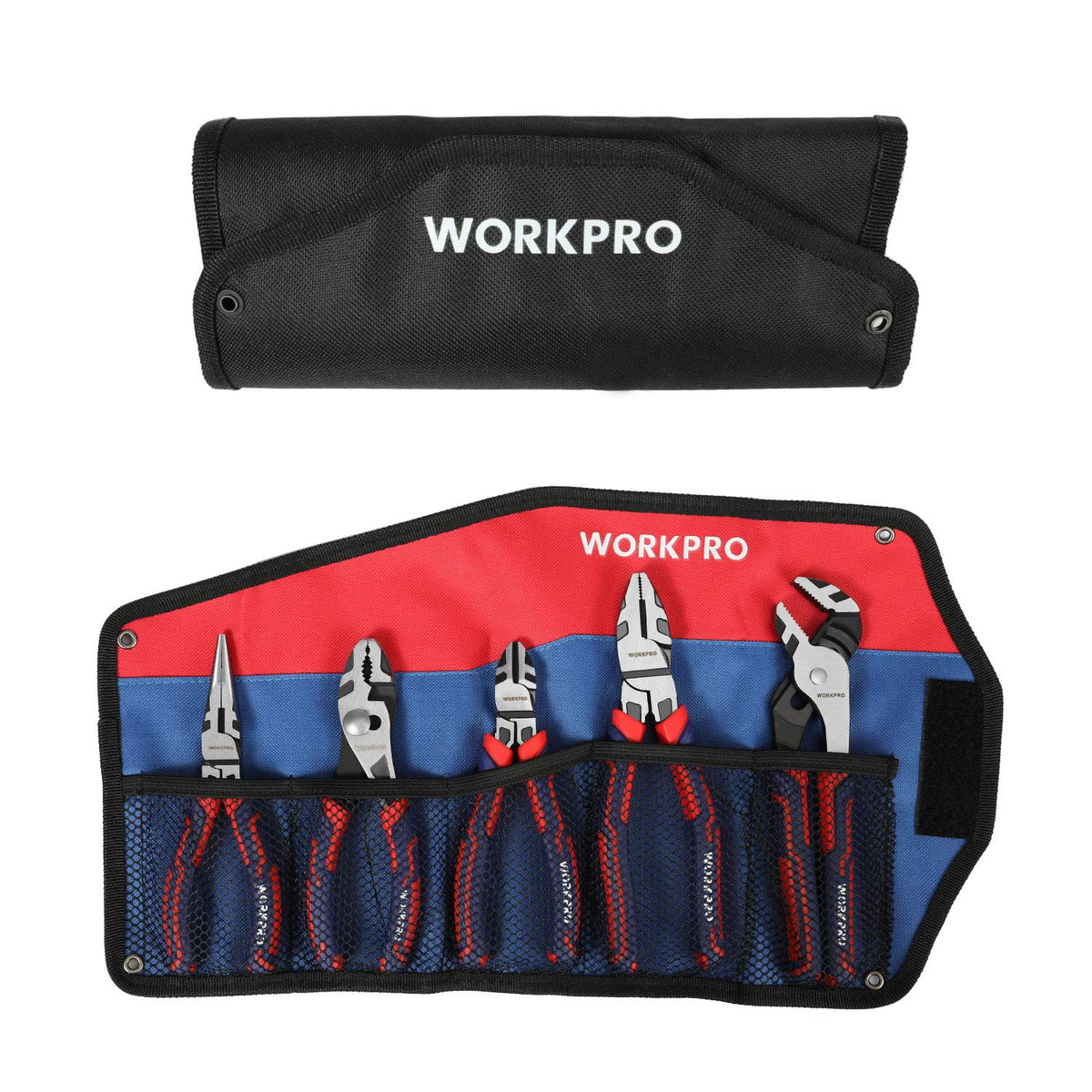 Rust-preventive coating on WORKPRO pliers resisting moisture during work