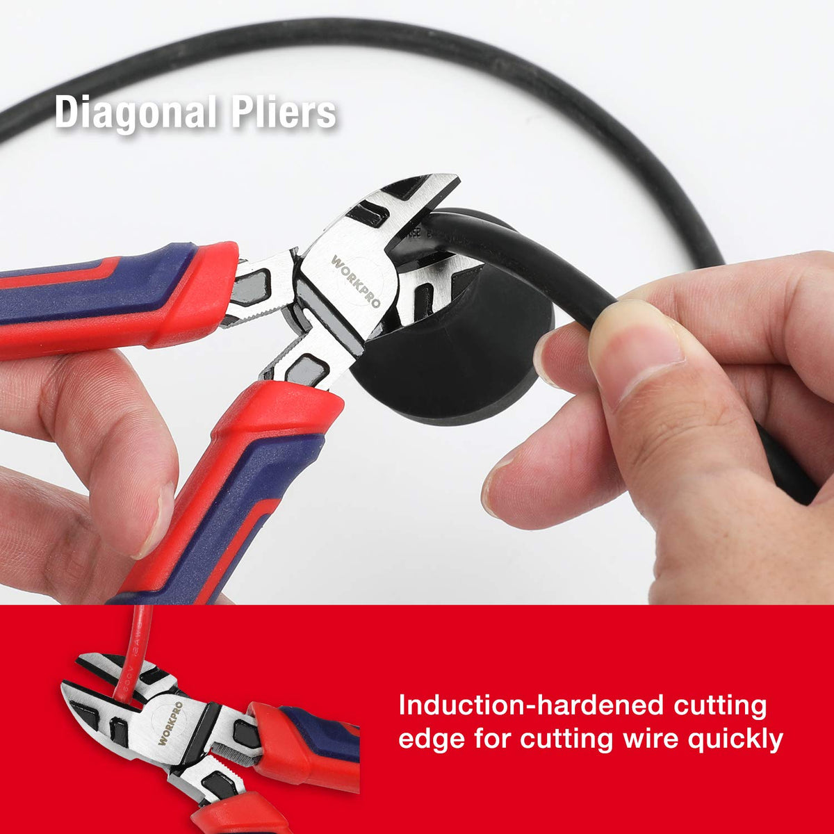 WORKPRO storage pouch with the full pliers set organized inside