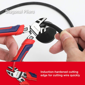 WORKPRO storage pouch with the full pliers set organized inside