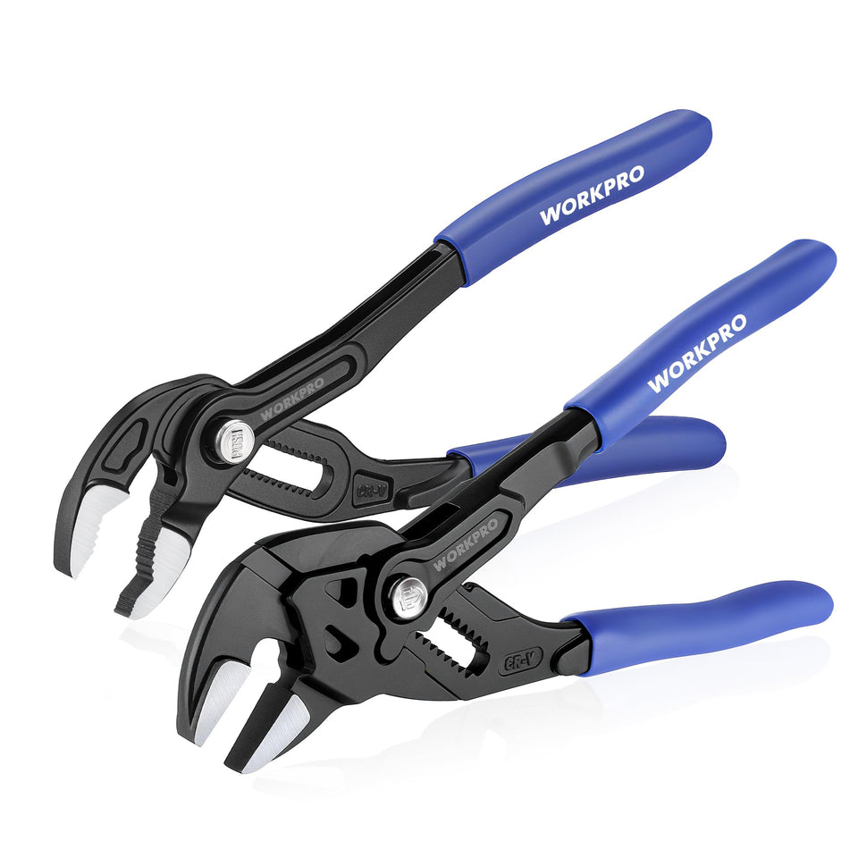WORKPRO Pliers Wrench with quick-adjustment for precise fastener grip