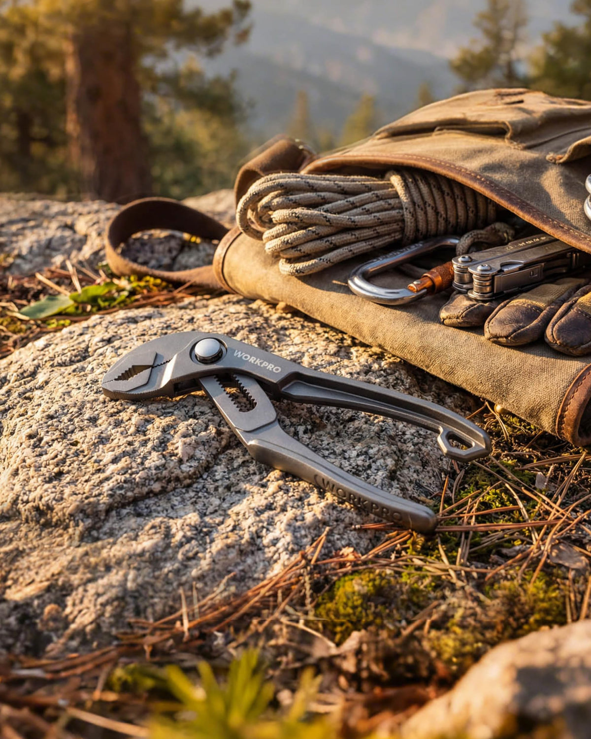 WORKPRO versatile pliers for plumbing, auto, and home repairs.