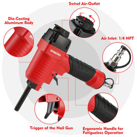 WORKPRO Nail Remover ergonomic handle provides fatigue-free grip