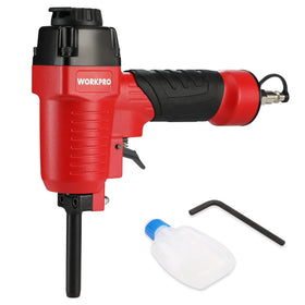 WORKPRO Pneumatic Nail Remover nose close-up shows 1-4 inch nails removal capability