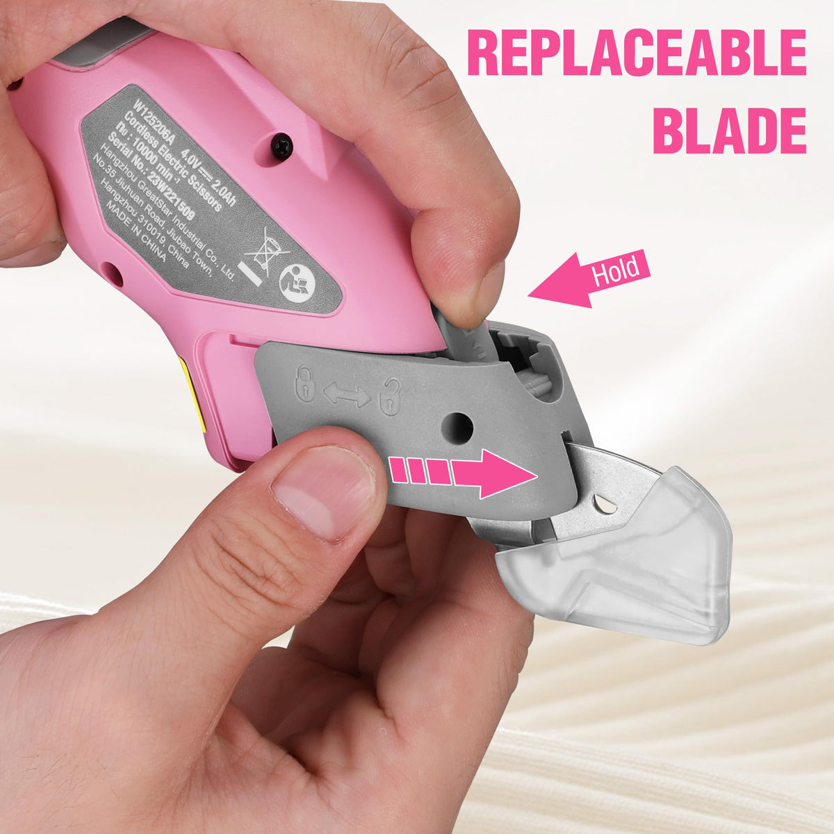 WORKPRO portable 4V scissors with USB charging for on-the-go projects.