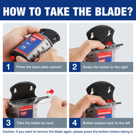 WORKPRO blade pack is ultra-light and portable with hanging hole
