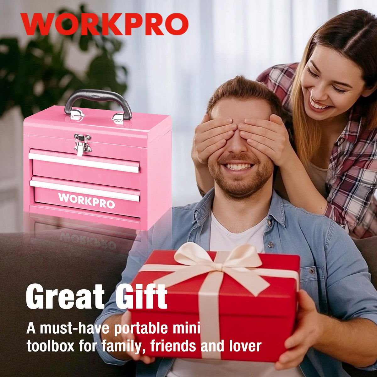 WORKPRO versatile storage for cosmetics, jewelry, school, and hobby kits.
