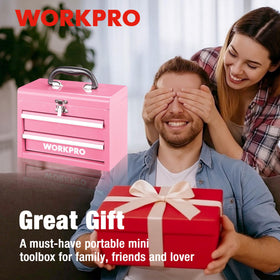 WORKPRO versatile storage for cosmetics, jewelry, school, and hobby kits.