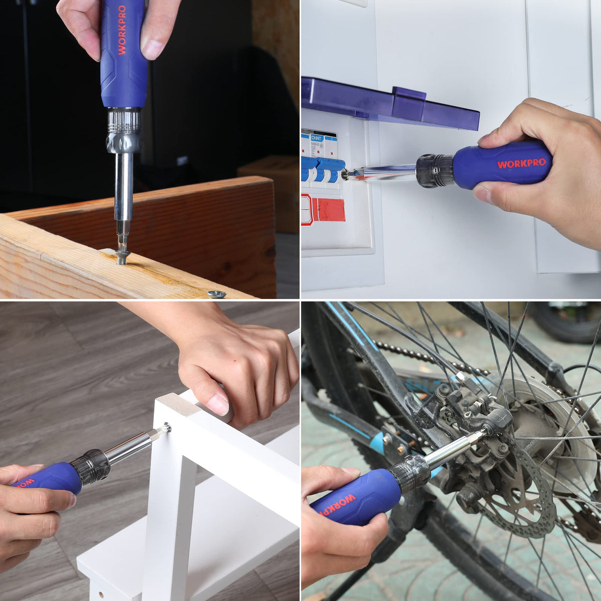 Portable WORKPRO tool fits easily in a bag for outdoor projects