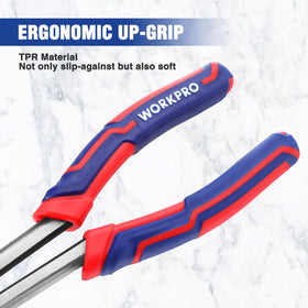 WORKPRO Premium 11-inch needle nose pliers heavy-duty metal construction