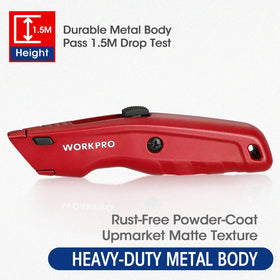 WORKPRO Premium Utility Knife quick-release blade change