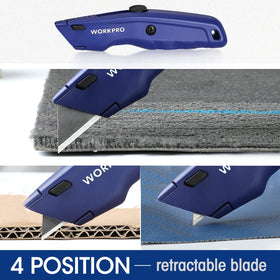 WorkPro Premium Utility Knife compact size fits in a pocket
