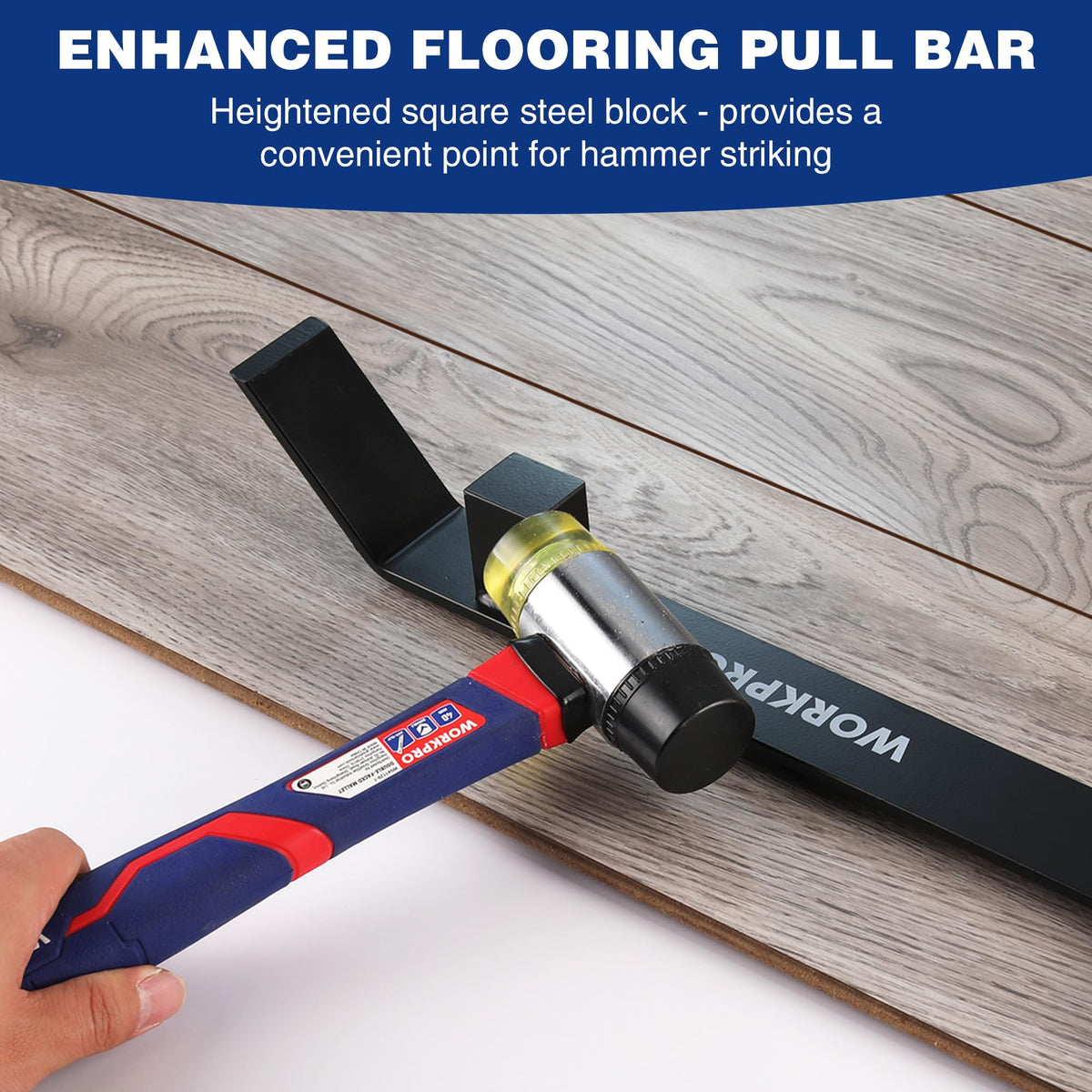 WORKPRO pull bar black matte coating resists corrosion