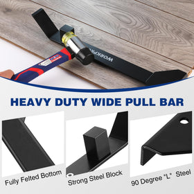 WORKPRO pull bar with T-shape head protecting tongue and grooves