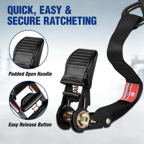 WORKPRO PVC-coated S-hooks prevent slipping and surface scratches.