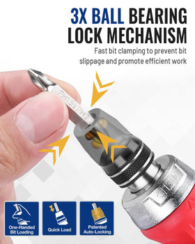 WorkPro quick-load auto-lock mechanism supports one-handed loading.