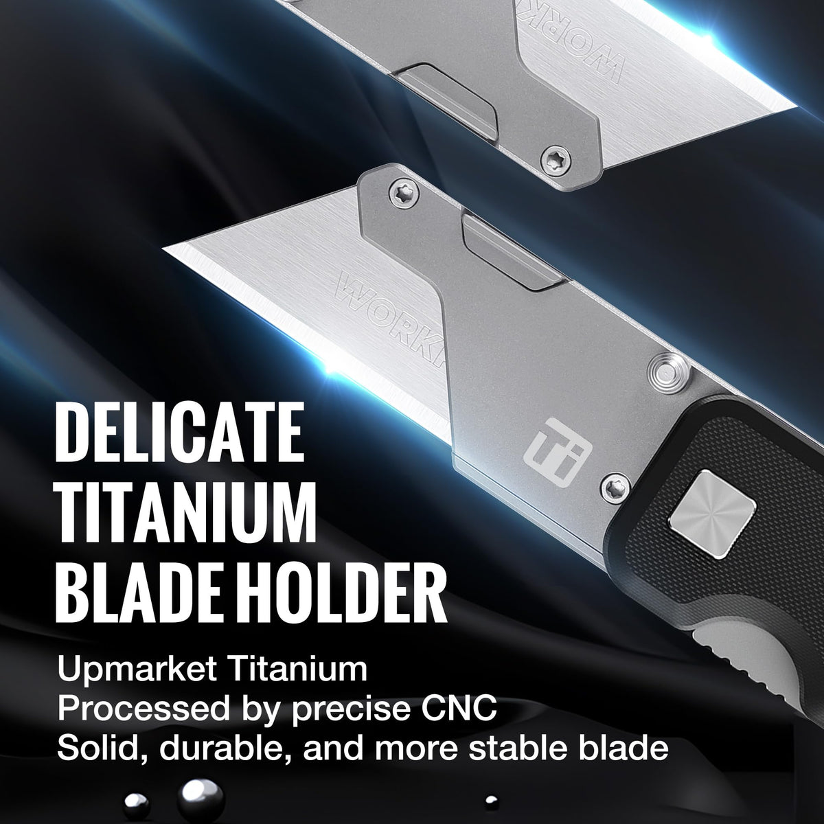 WORKPRO quick-release blade change enables fast blade swaps safely.