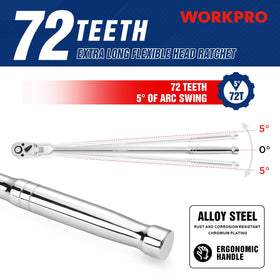 WORKPRO quick-release and reversible design for efficient workflow