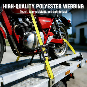 WORKPRO durable polyester webbing resists wear during repeated use.