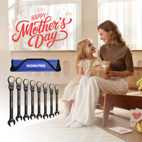 WORKPRO ratcheting wrench 10mm versatile tool for mechanical tasks in tight spaces