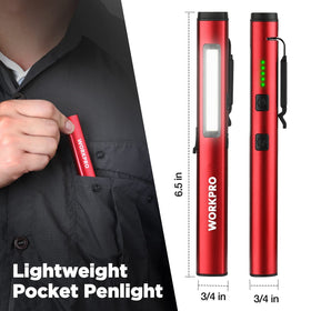 WORKPRO Lightweight aluminum body ideal for pocket carry.