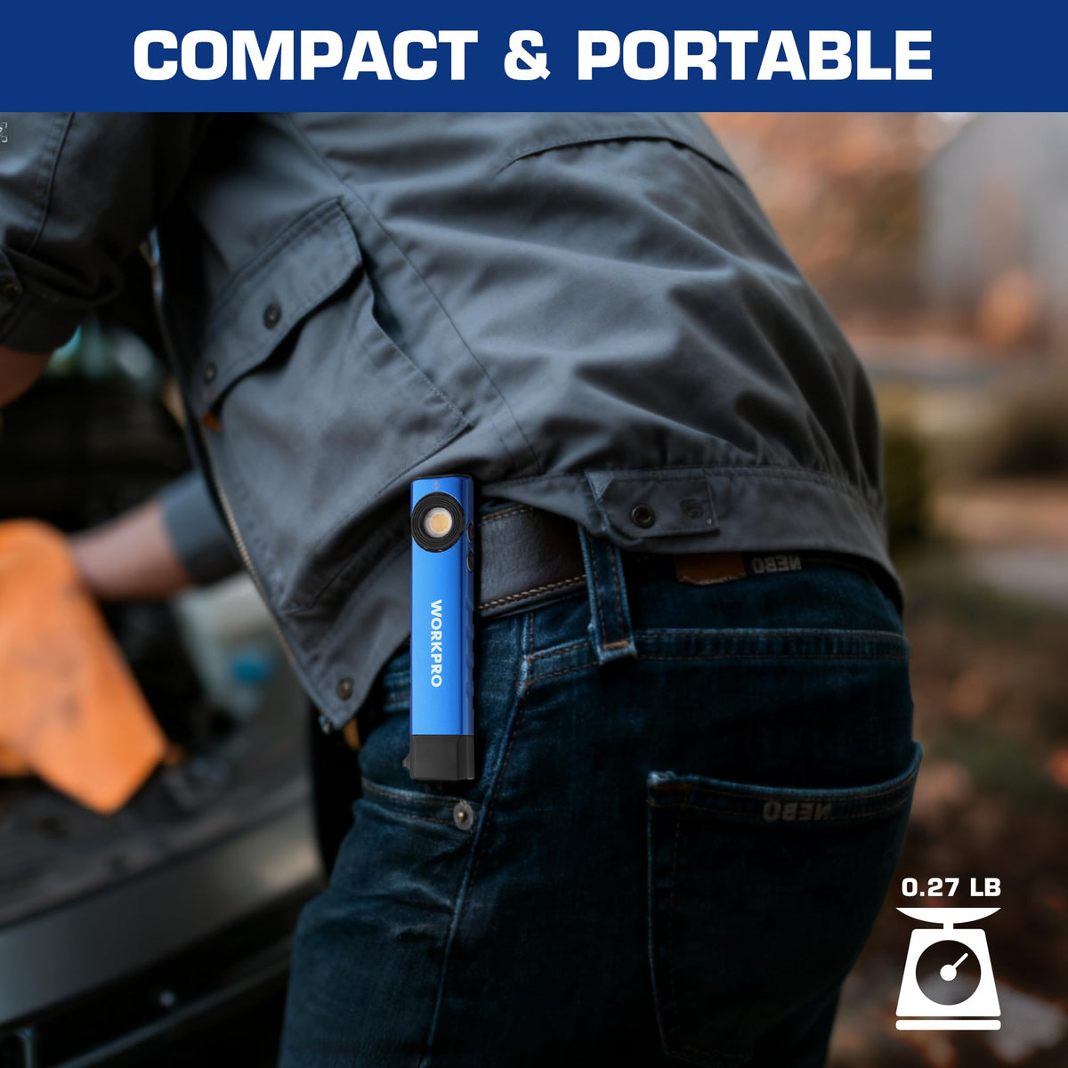 WORKPRO UV mode in use for versatile inspection and detection.