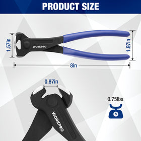 WORKPRO rivet connection close-up showing durable joint for smooth operation