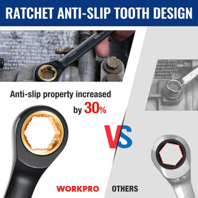WORKPRO roll-up pouch organizes wrenches for transport