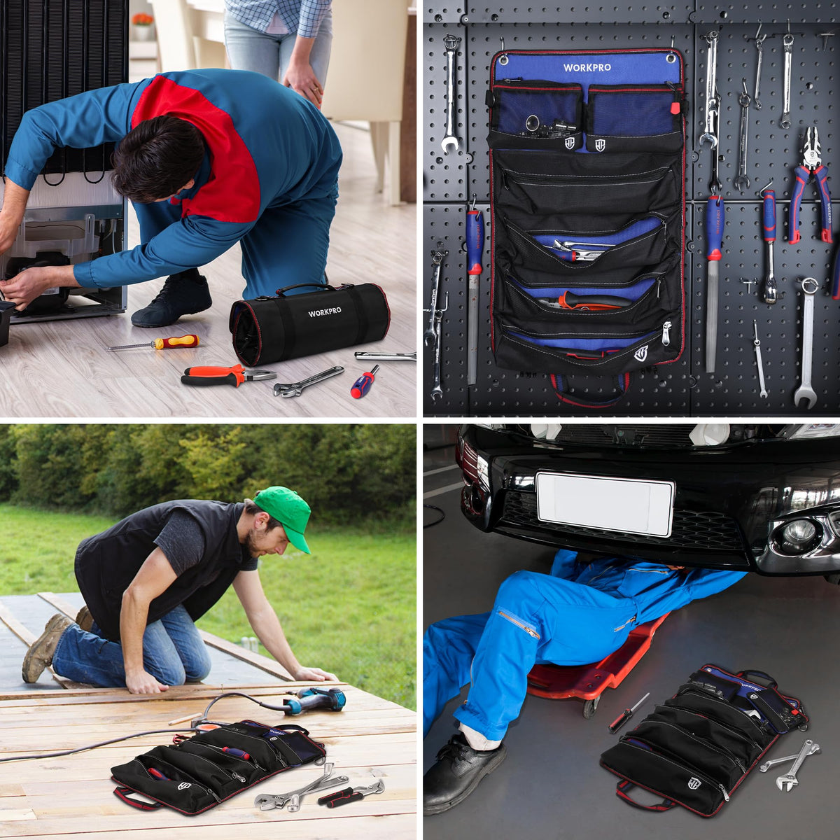 WORKPRO Roll Up Tool Bag makes a thoughtful gift for dads and handymen alike.