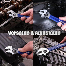 WORKPRO rubber-grip wrench delivers comfortable handling during extended repair sessions.