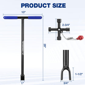 WORKPRO rust-resistant coating protects the shaft from weather and corrosion