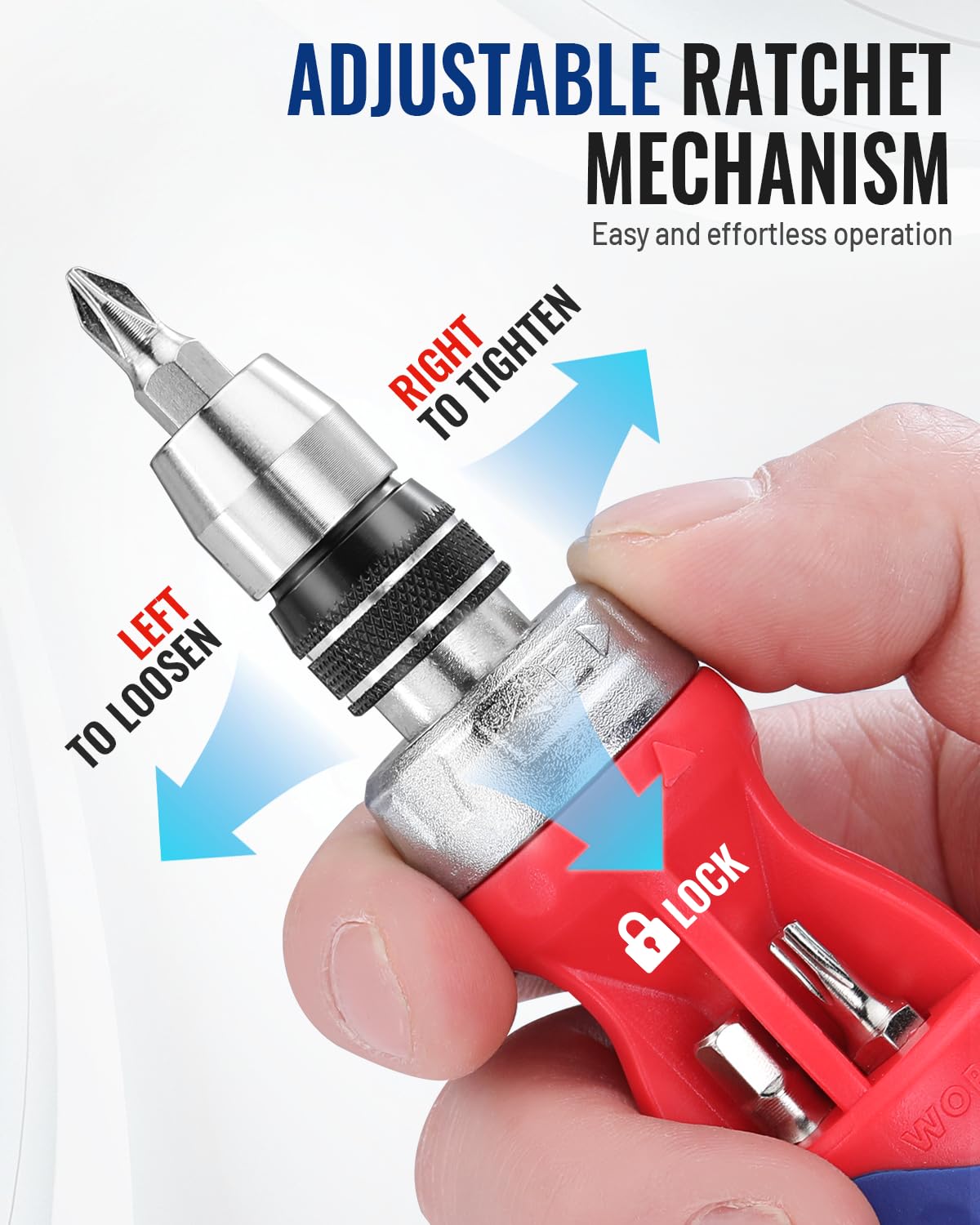 WorkPro S2 steel bits close-up show durability and precision.