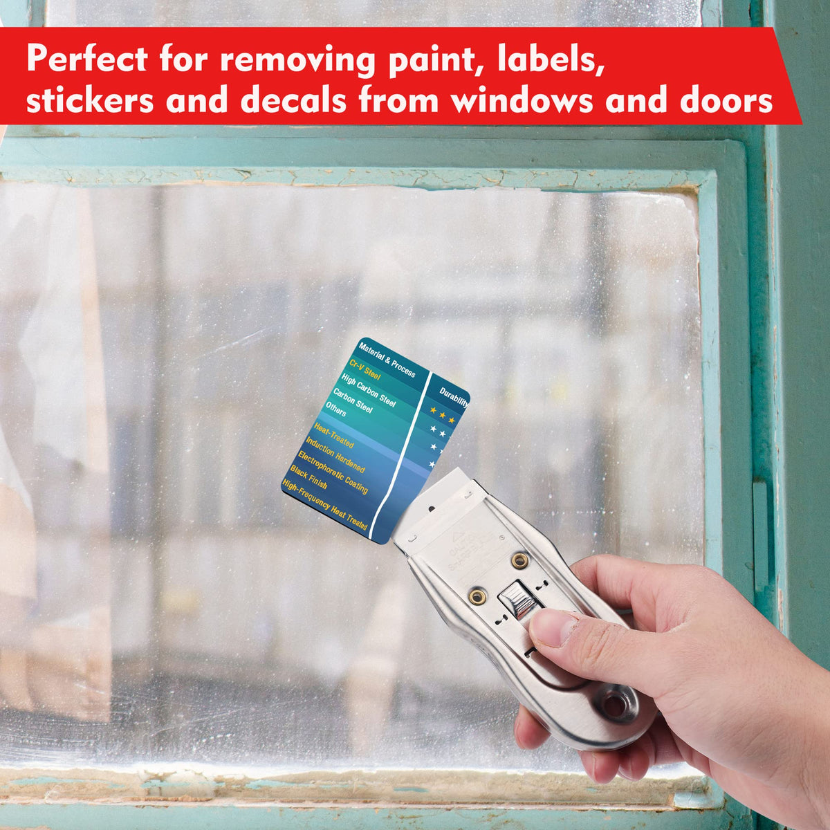 Individually wrapped WORKPRO blades for safe handling.