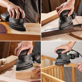 WORKPRO 240 grit pad provides fine finishing for a clean final touch.