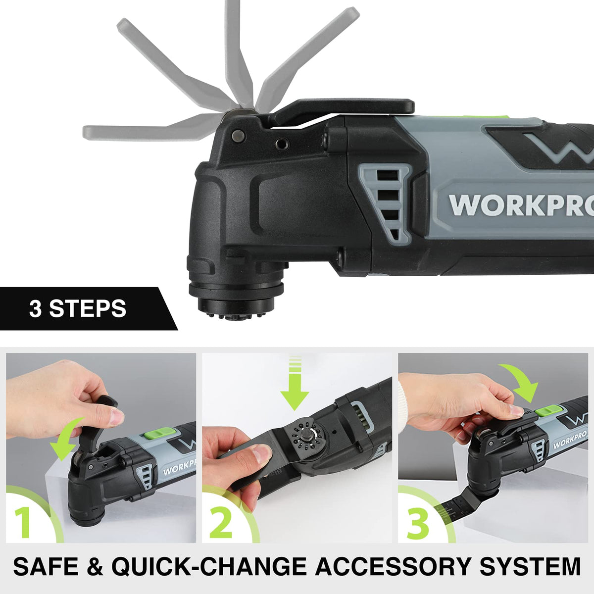 WORKPRO scraper and sanding pad offer smoothing and finishing capabilities