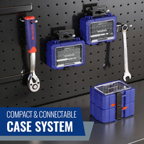 WORKPRO stackable case keeps bits organized and portable.