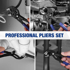 WORKPRO Self-adjusting jaws speed up work with continuous rotation