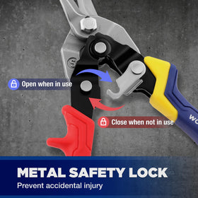 WORKPRO serrated edge prevents slipping for clean cuts.