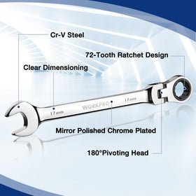 WORKPRO labeled sizes speed up identification during maintenance.