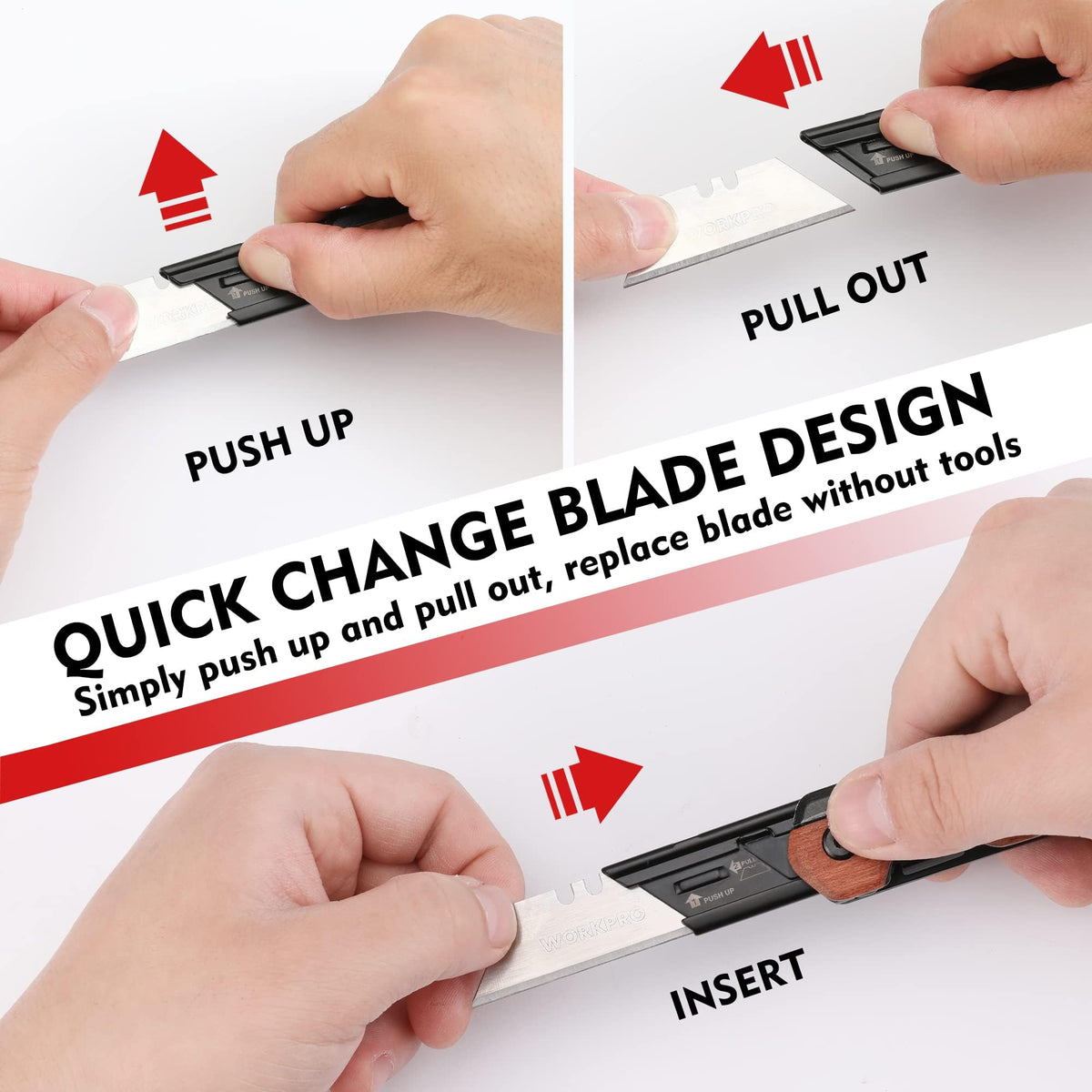 WORKPRO SK5 blades included for strong, durable performance