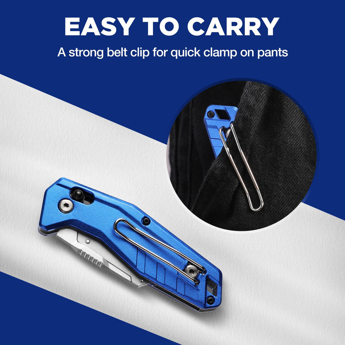 WORKPRO SK5 blade shows heat-treated durability for tough materials.