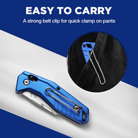 WORKPRO SK5 blade shows heat-treated durability for tough materials.
