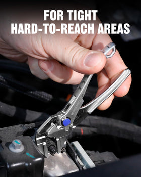 WORKPRO small plumbing task performed with a precise, chrome-fitting grip.