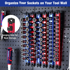WORKPRO durability of aluminum rail withstands heavy tool use in workshops.
