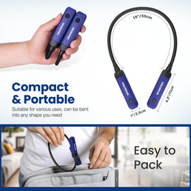 WORKPRO soft silicone strap provides comfortable wear during long reading sessions.