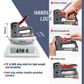 WORKPRO quick-release bottom magazine speeds reloads.