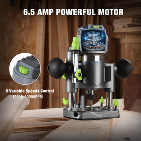 WORKPRO straight guide supports precise straight cuts.