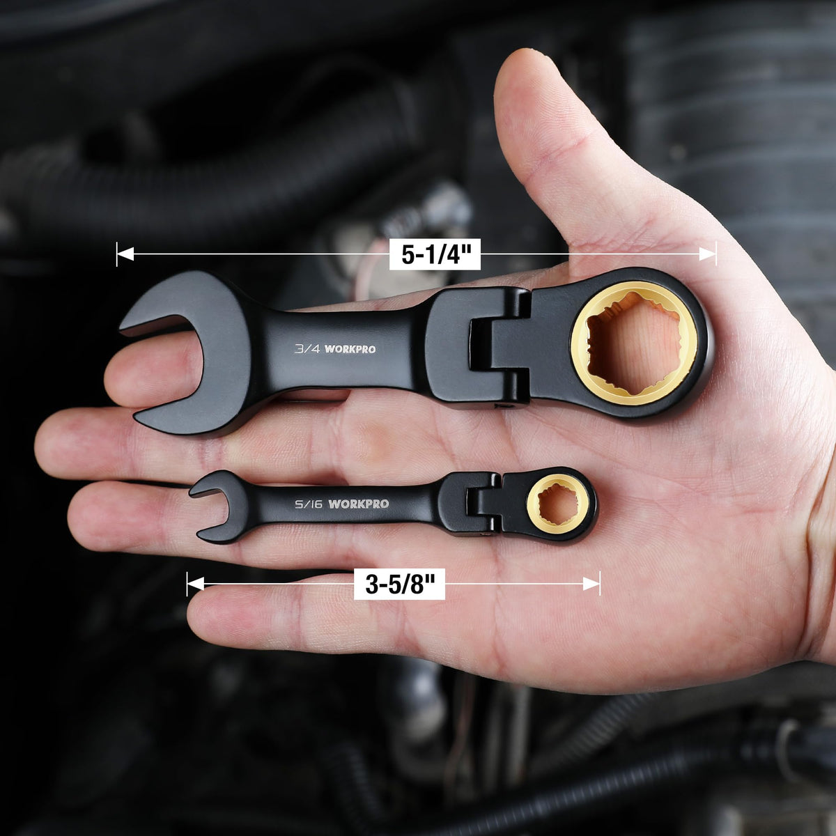 WORKPRO rolling pouch keeps wrenches organized and portable during jobs.