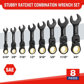 WORKPRO SAE sizes from 5/16 to 3/4 inch cover most fasteners.