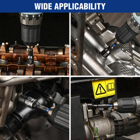 WORKPRO sturdy tool box stores the full set securely during transport