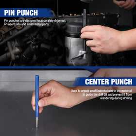 WORKPRO taper punches offer controlled alignment for metalworking projects.
